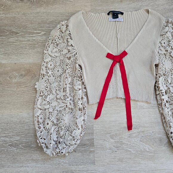 French Connection Upcycled by Armoire Sweater Rare MSRP $98 Unique & Vintage - Picture 6 of 13